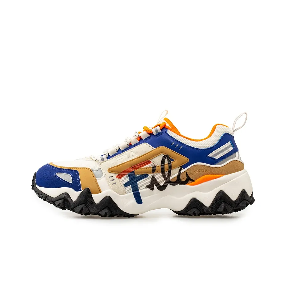 FILA FUSION Низкий Топ Casual Мужской Желтый Белый Синий