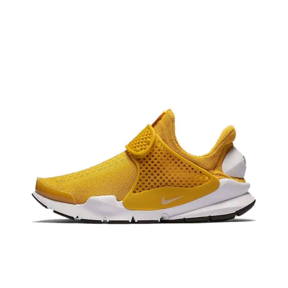 Nike Sock Dart Амортизаторы Slip-resistant Низкий Топ Casual Женские Желтый Белый