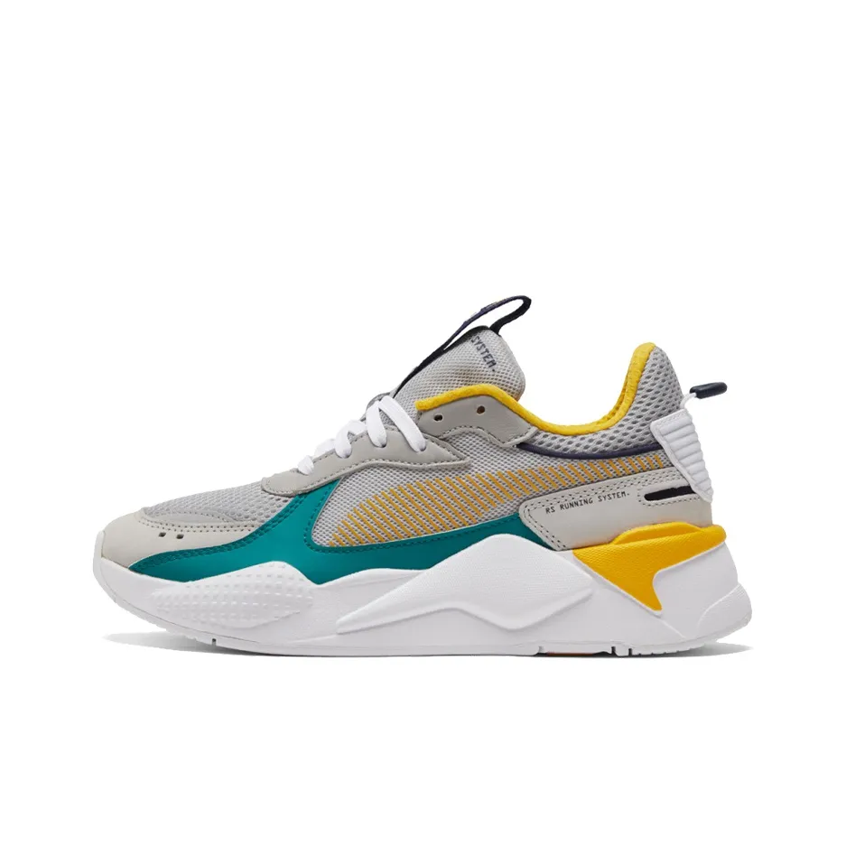 PUMA RS X Toys Низкий Топ Повседневный Унисекс Серый Желтый Зеленый