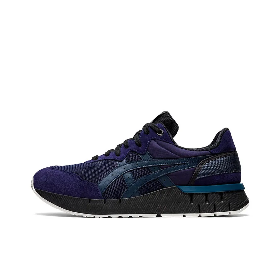 Onitsuka Tiger Rebilac Runner Slip-resistant Abrasion-resistant Low Top Casual Unisex Blue Purple Onitsuka Tiger Rebilac Runner Противоскользящий Устойчивый к истиранию Низкий Топ Повседневный Унисекс Синий Фиолетовый