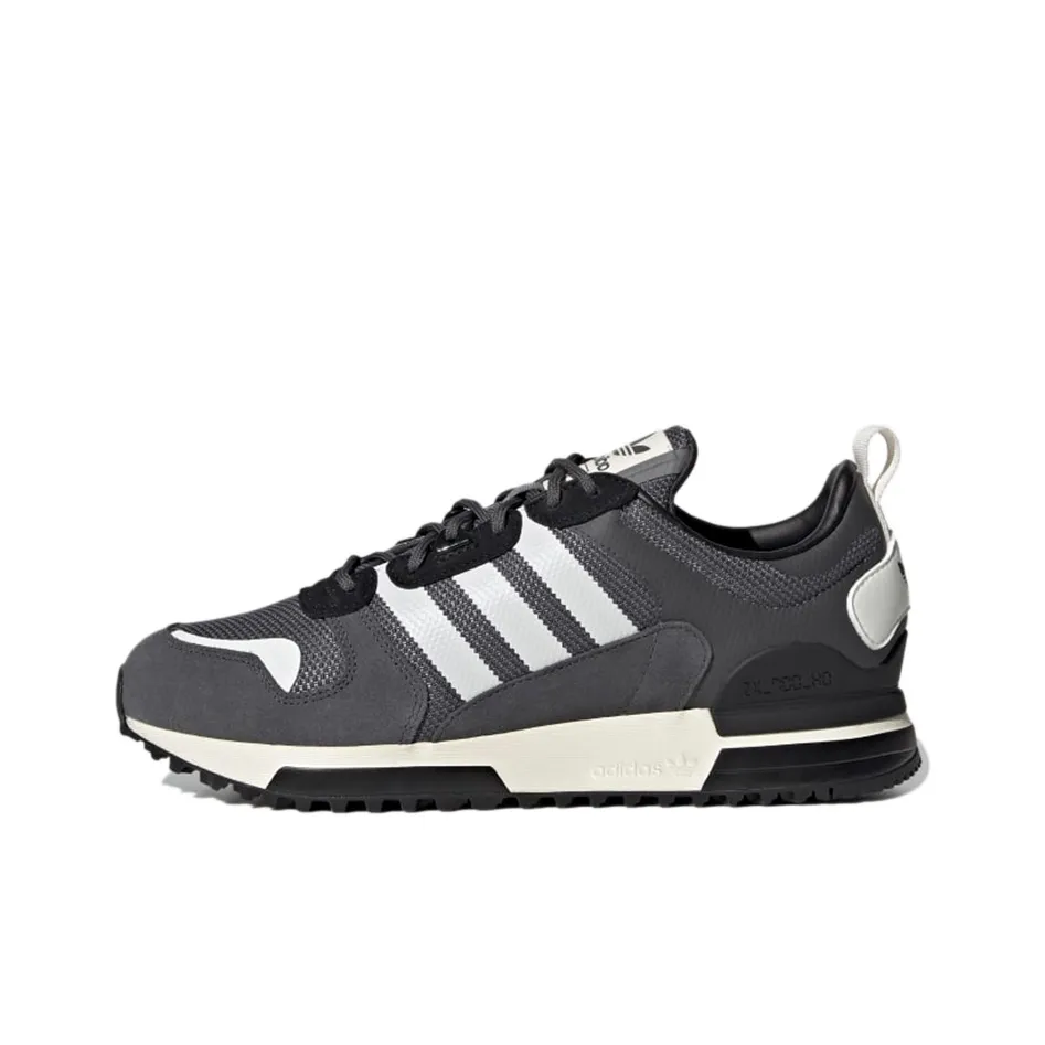Adidas Originals ZX 700 Slip-resistant Abrasion-resistant Low Top Casual Unisex Black White Adidas Originals ZX 700 Противоскользящий Устойчивый к истиранию Низкий Топ Повседневный Унисекс Черный Белый