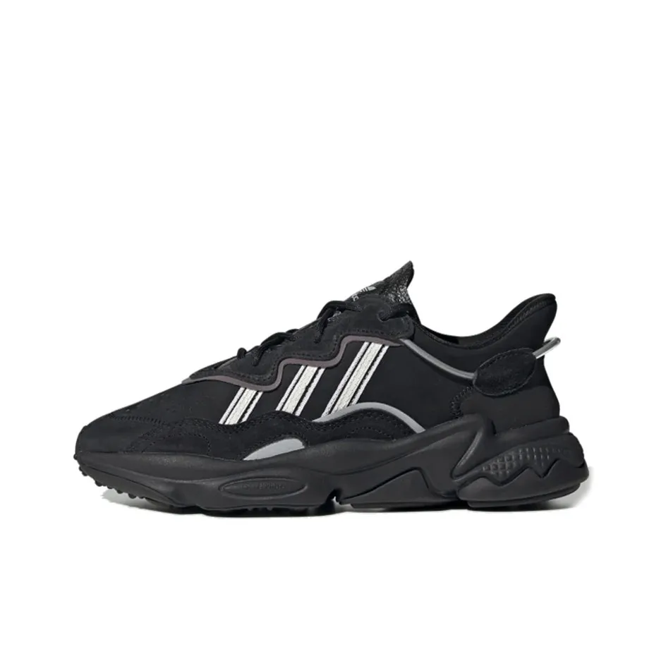 Adidas Originals Shock Absorbers Slip-resistant Low Top Casual Women's Black White Adidas Originals Shock Absorbers Низкий топ противоскользящий повседневный женский черный белый