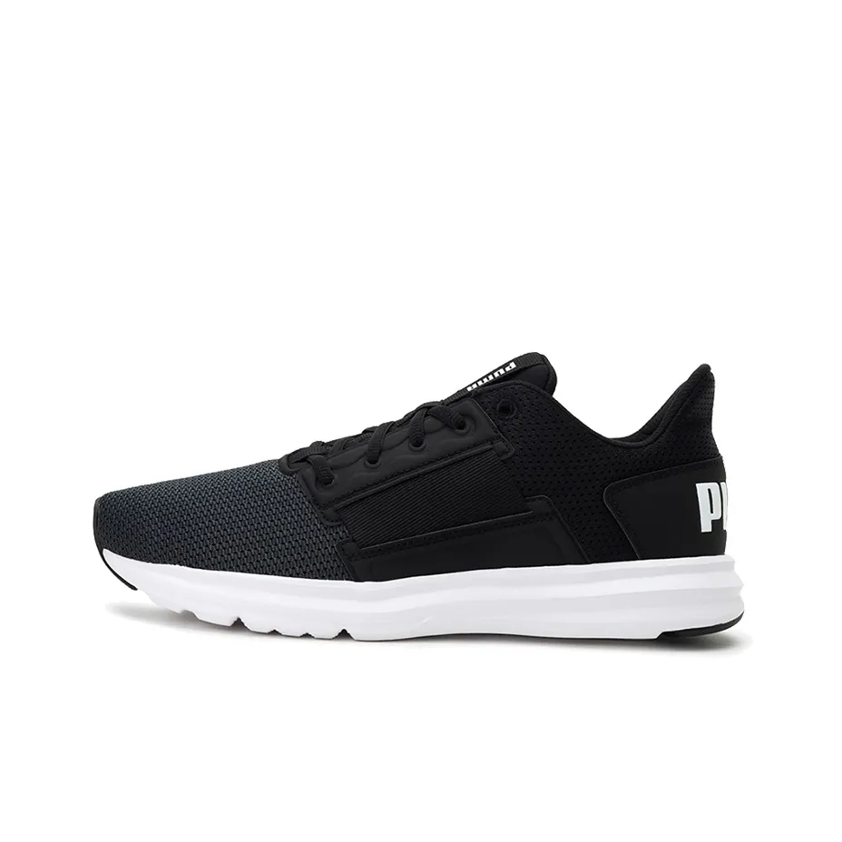 PUMA Enzo Low Топ Кэжуал Мужской Черный Белый