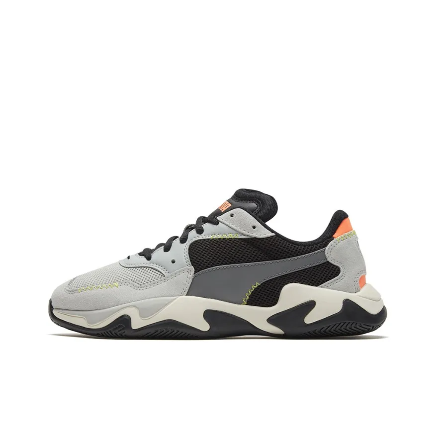 PUMA Storm Sewn Cushioning Waterproof Low-Top Casual Unisex Concrete Gray