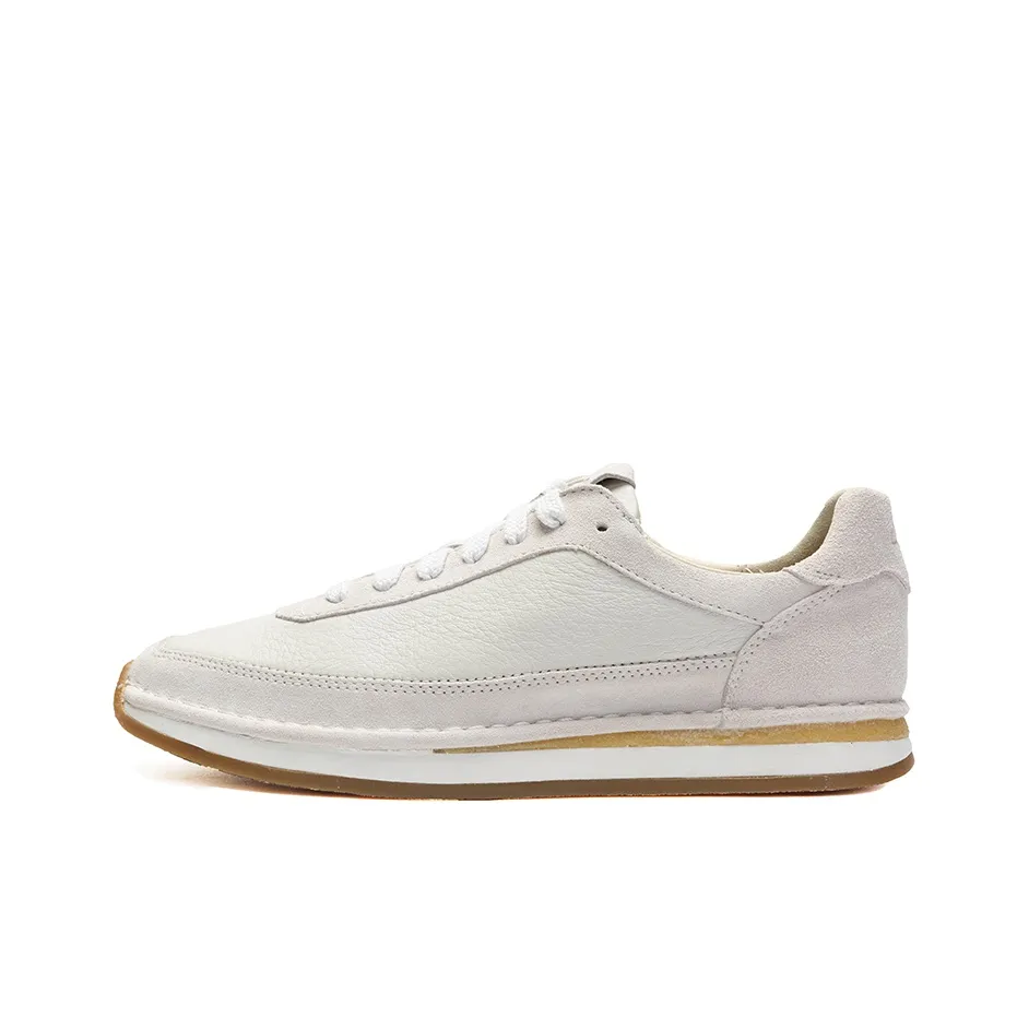 Clarks Sports Casual Shoes Men's White Light Gray