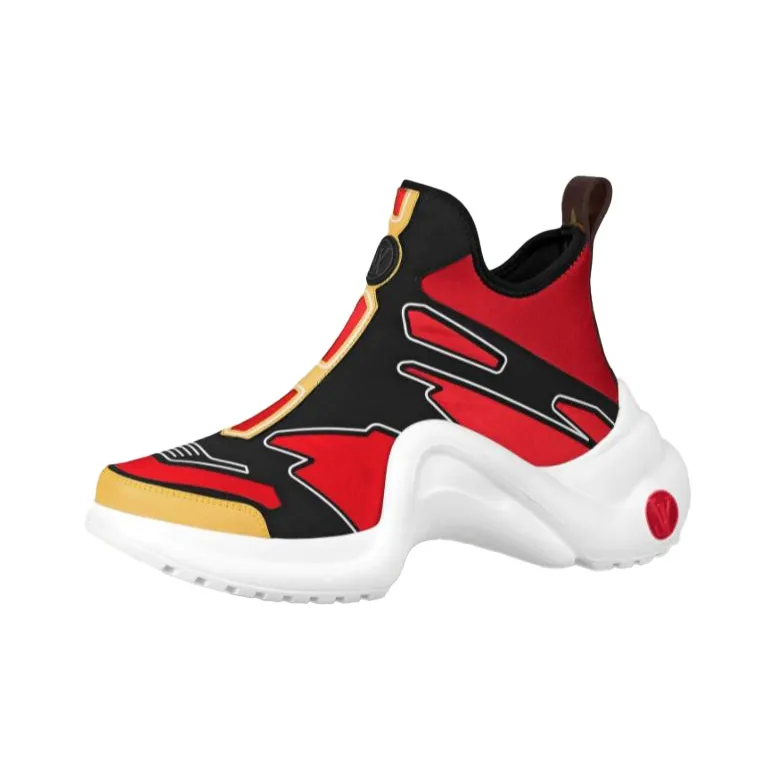 LOUIS VUITTON Archlight Chunky Sneakers Women's Low Top Red/Black