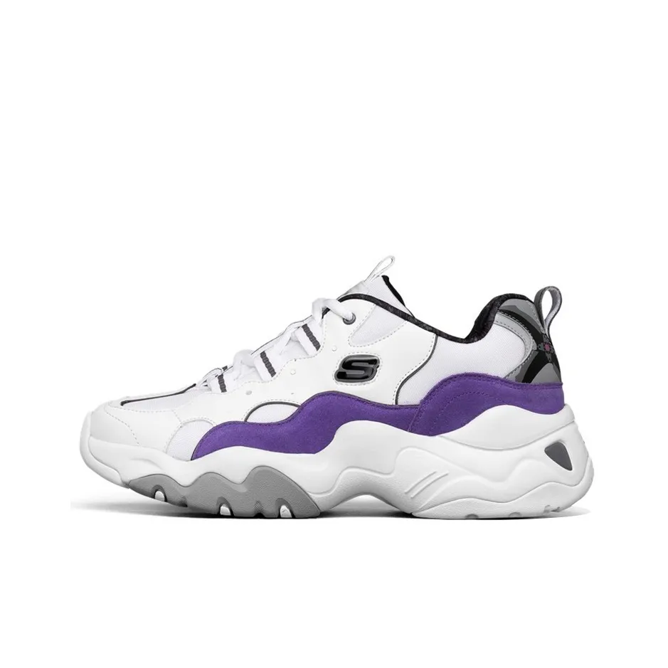 One Punch Man x Skechers Низкий Топ Casual Мужской Белый Фиолетовый