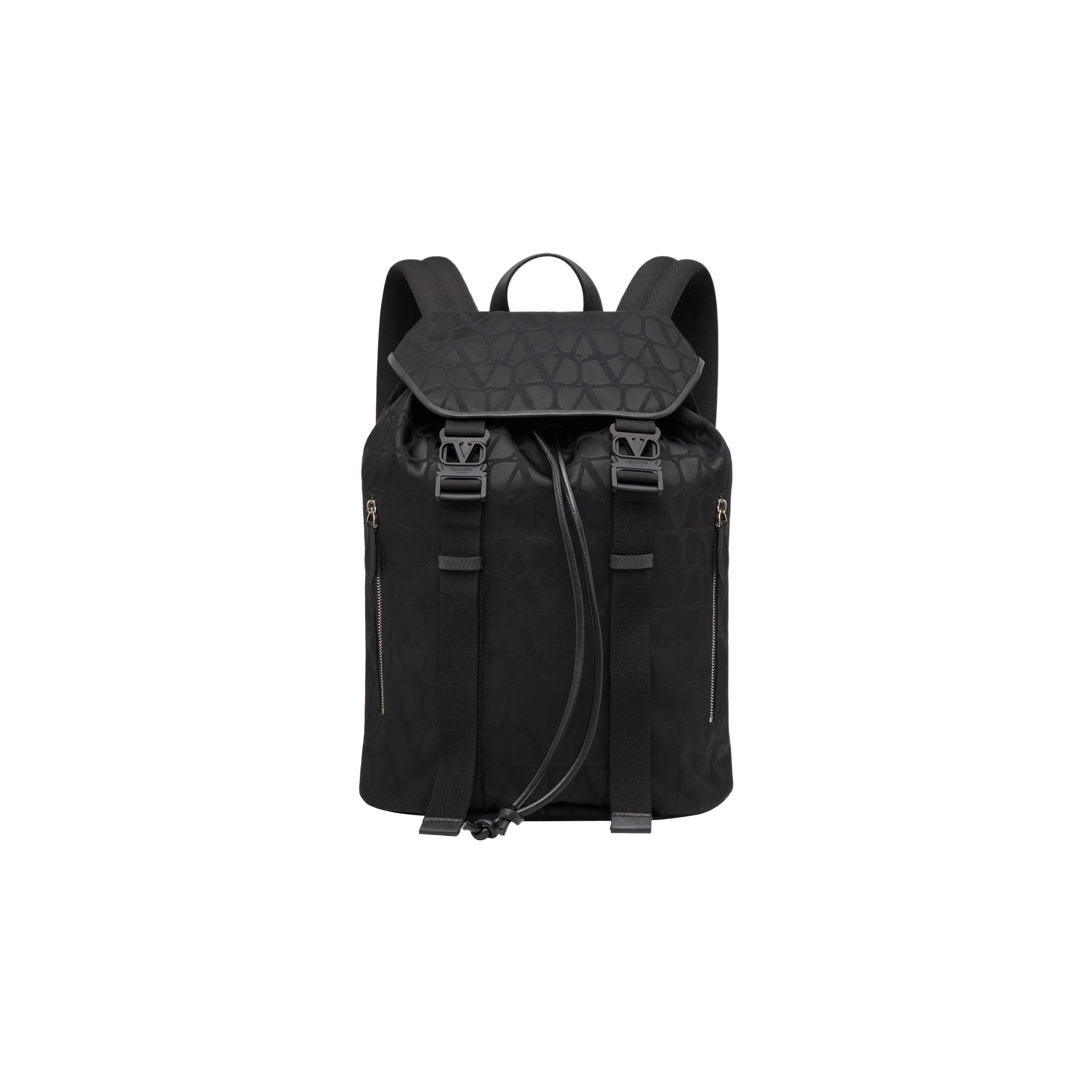 Valentino Iconographe Buckled Drawstring Backpack