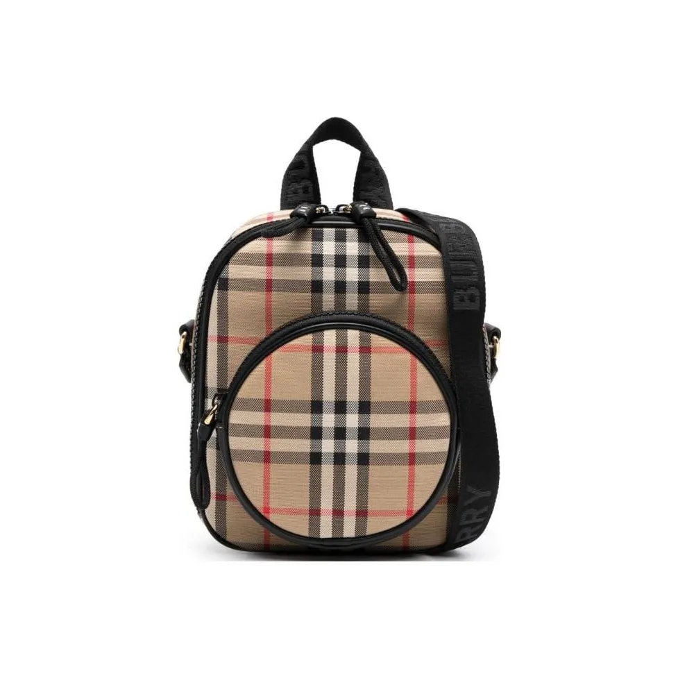 Burberry Cotton With Calfskin Shoulder Bag, Crossbody Bag Kids' Archive Beige
