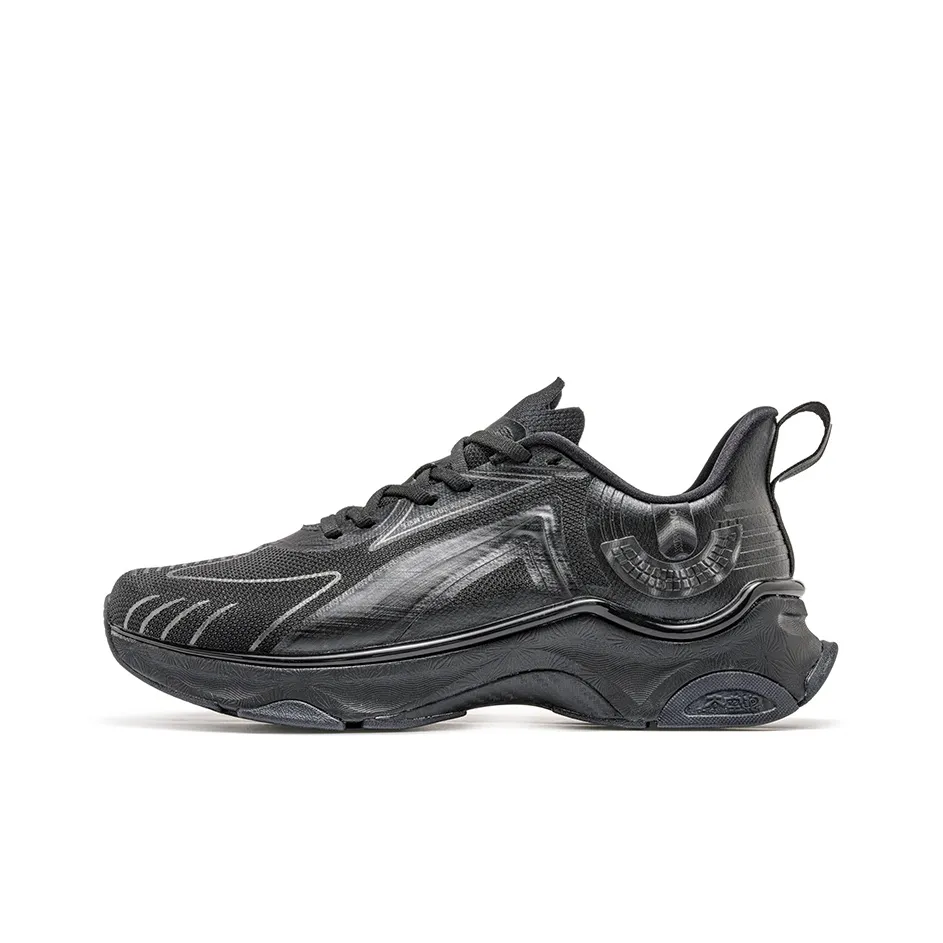 ONEMIX Armored Running Shoes Unisex Low Top Space Black
