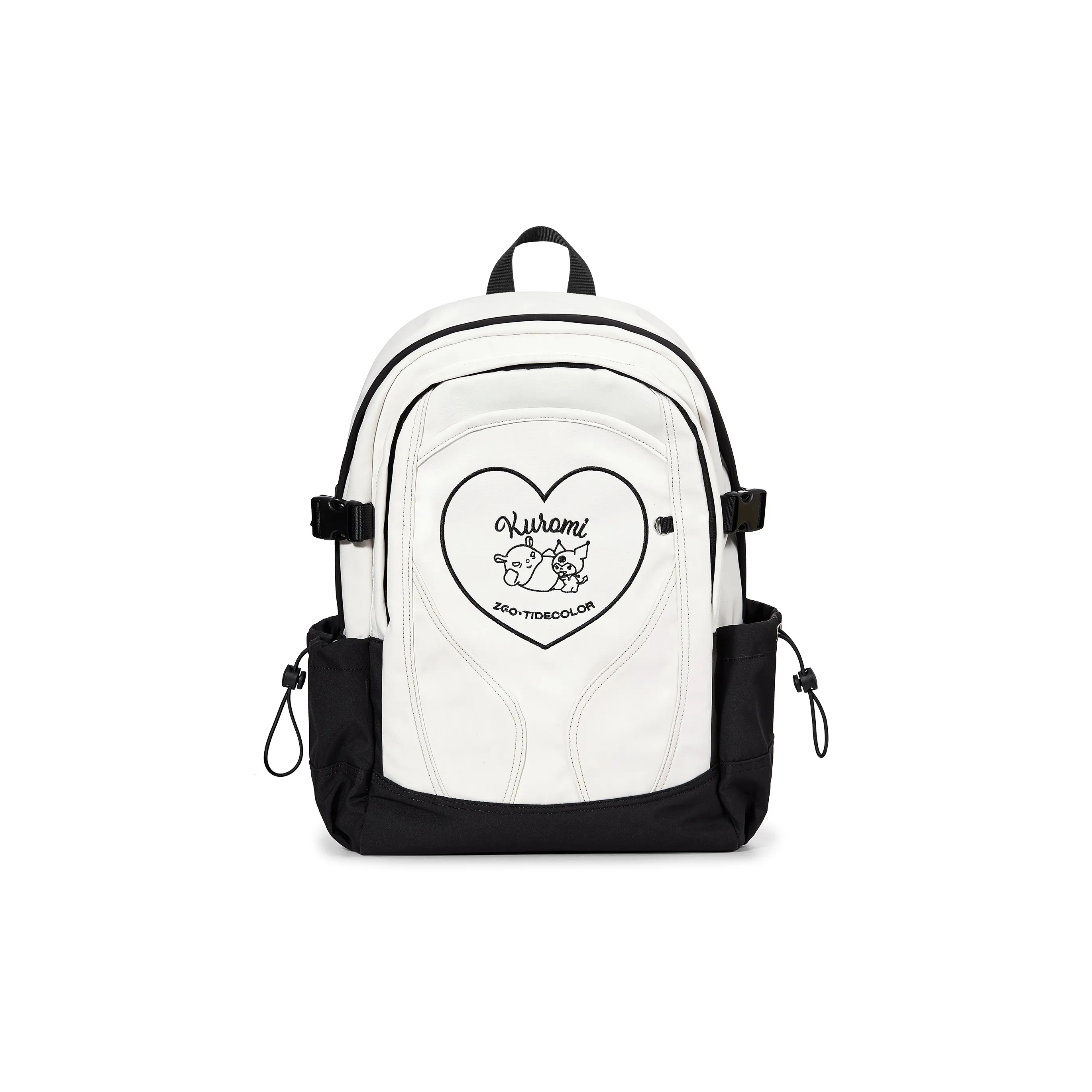 Zgo Sanrio IP Collaboration Kulomi Polyester Backpack Tubas Unisex White