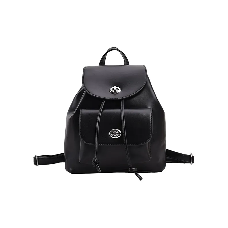 JANE KLAIN ПУ (полиуретан) Рюкзак Средний Женский Черный Серебристый