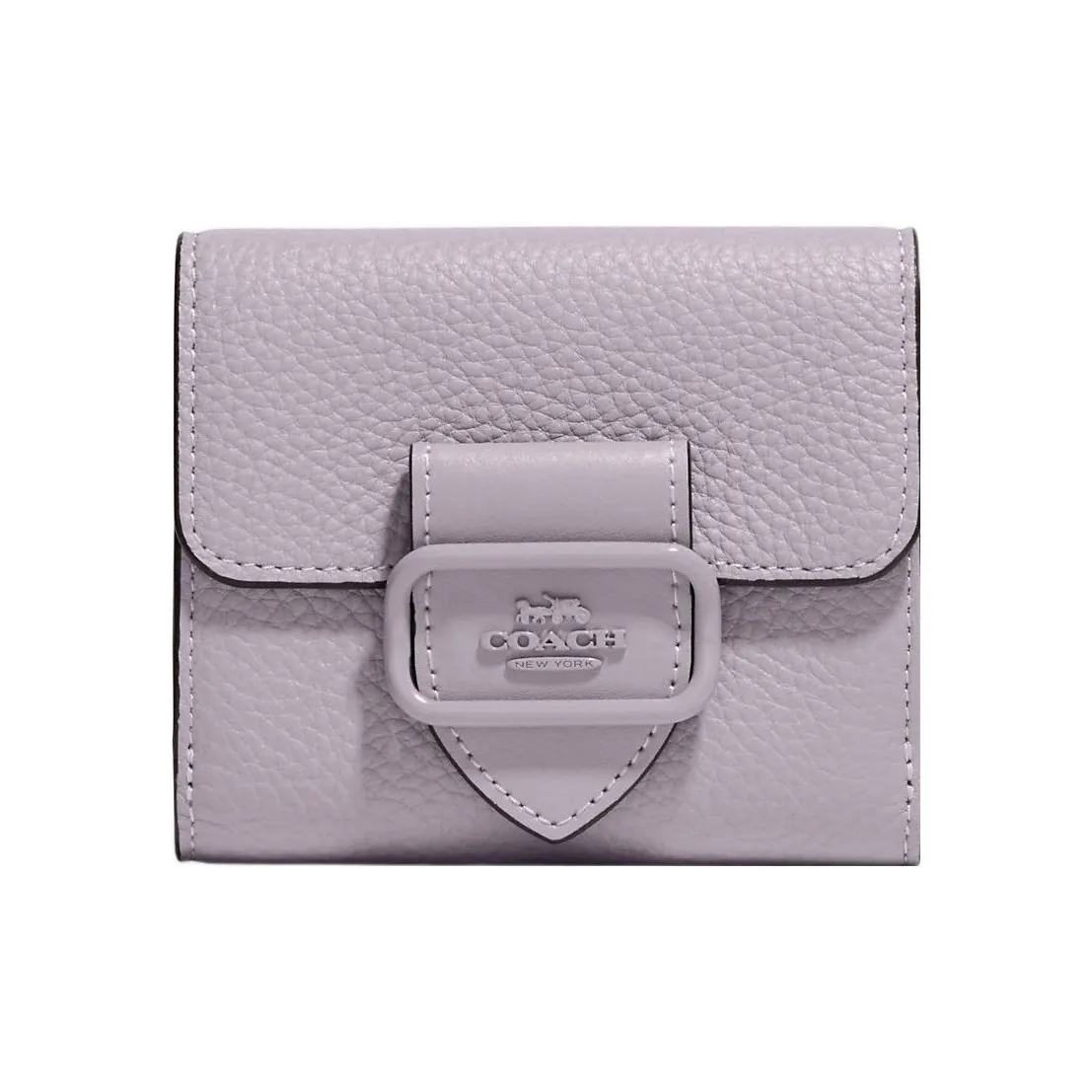 COACH Morgan Leather Coin Purse Wallet Small Size Women's Purple