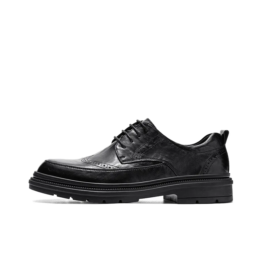 G.N.SHIJIA Dress Shoes Men's Low Top Black/Brown