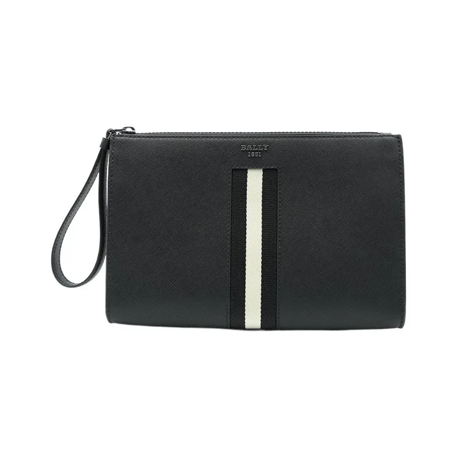 BALLY Cow Leather Clutch Regular Men's Black