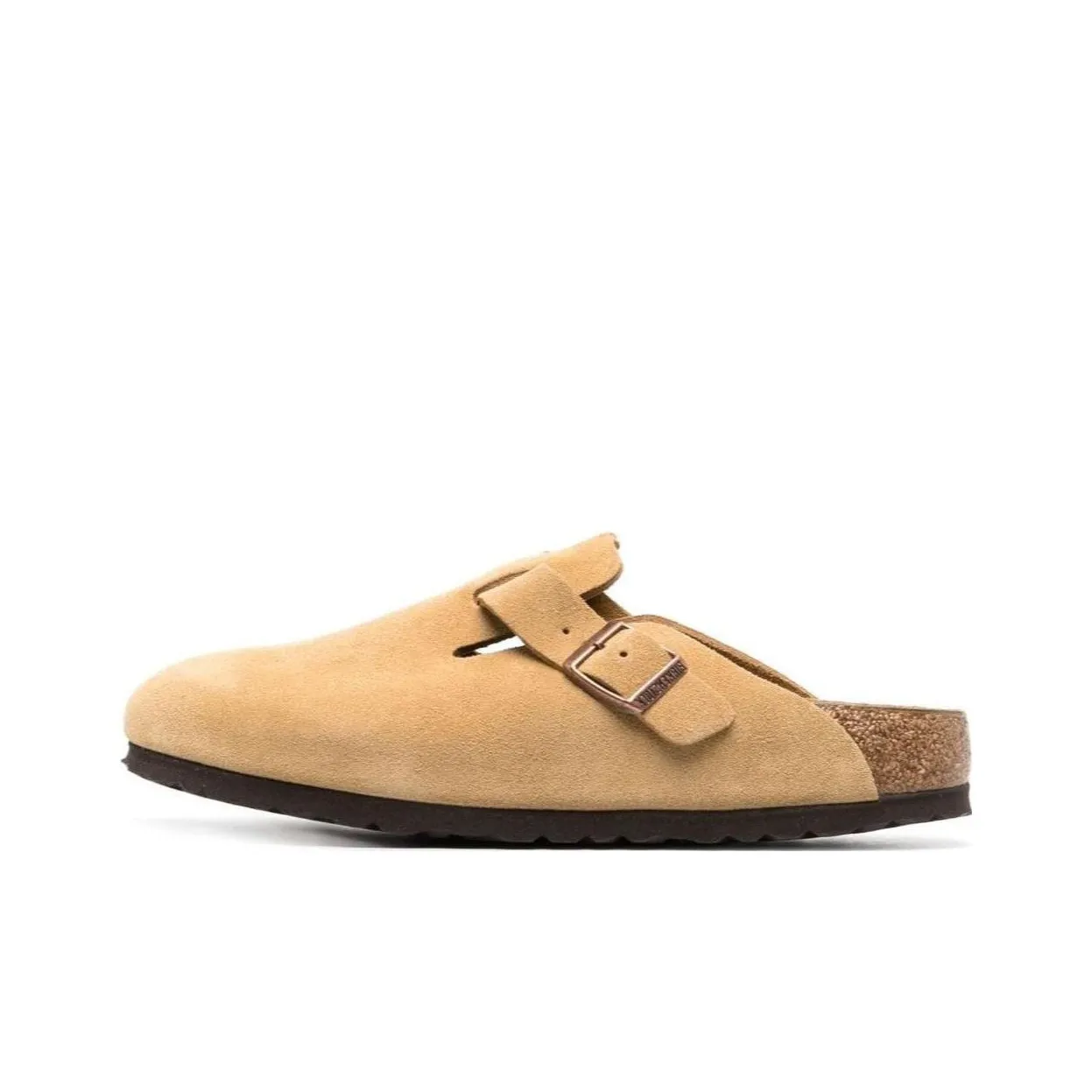 Birkenstock Boston Buckled Suede Sandals