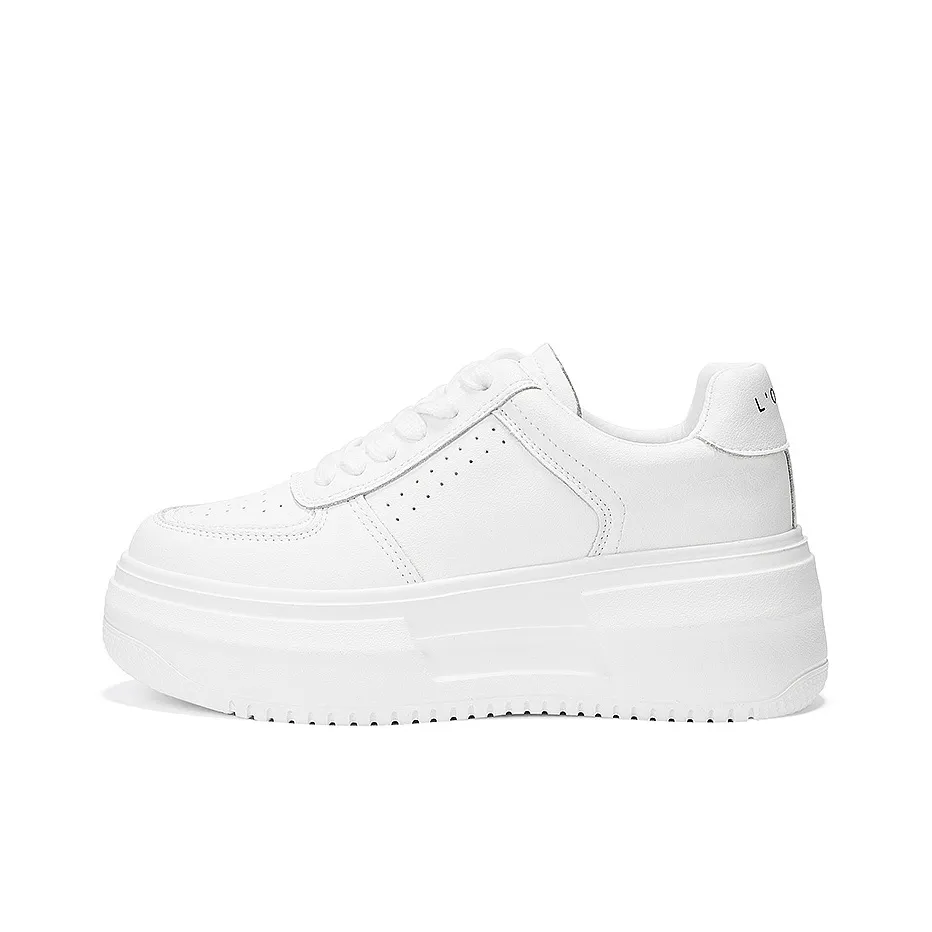 OMS Stylish Skateboarding Shoes 6cm Women's White