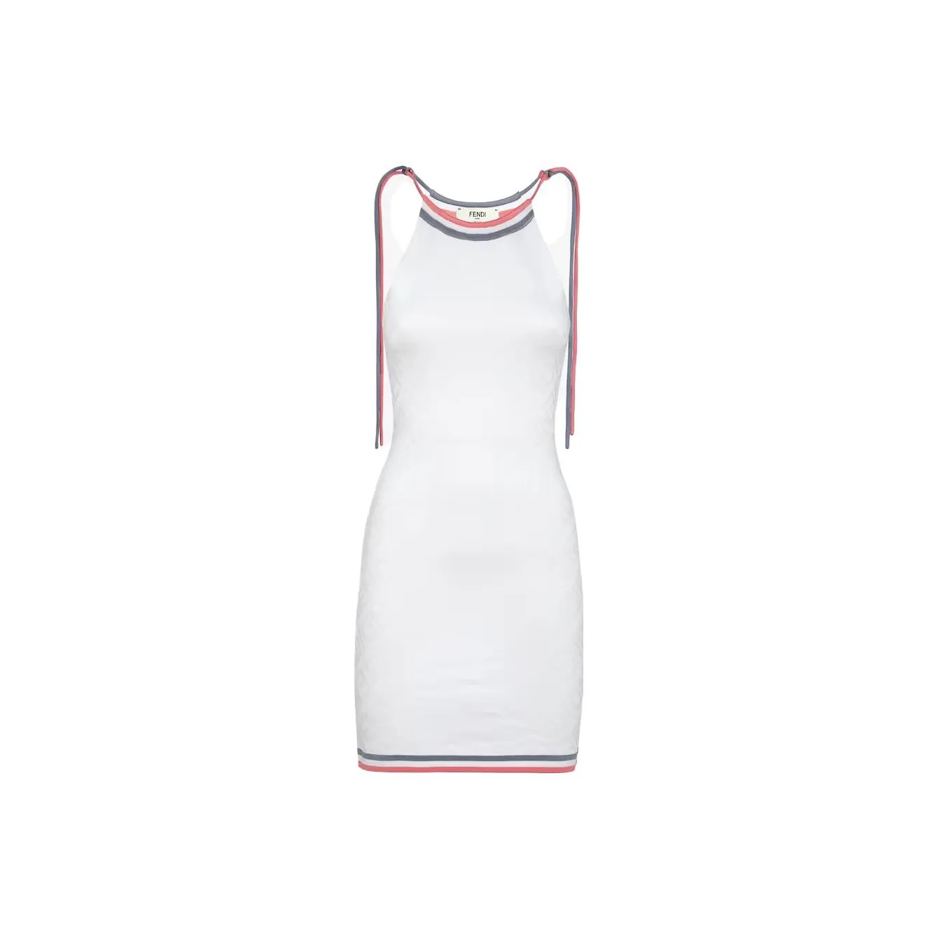 FENDI Logo Motif Midi Dress