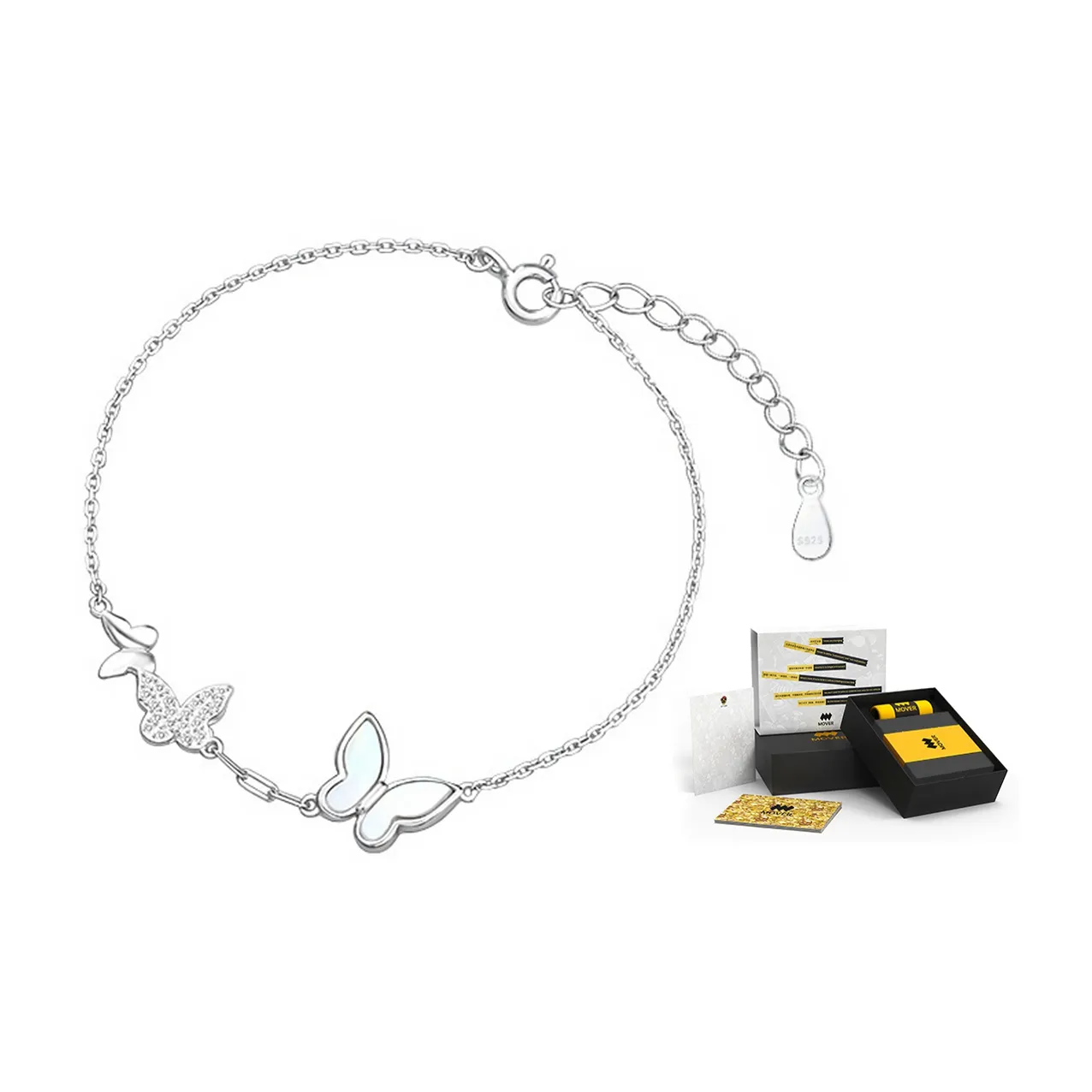 MOVER S925 Silver Bracelets Women's