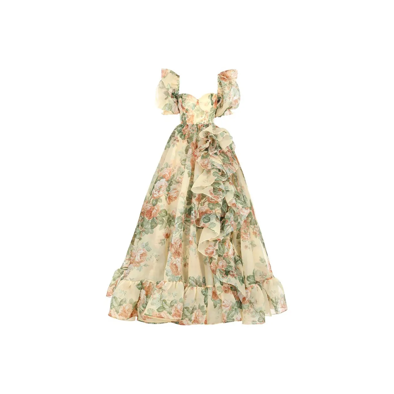Selkie Short Sleeved Dresses Women's Yellow