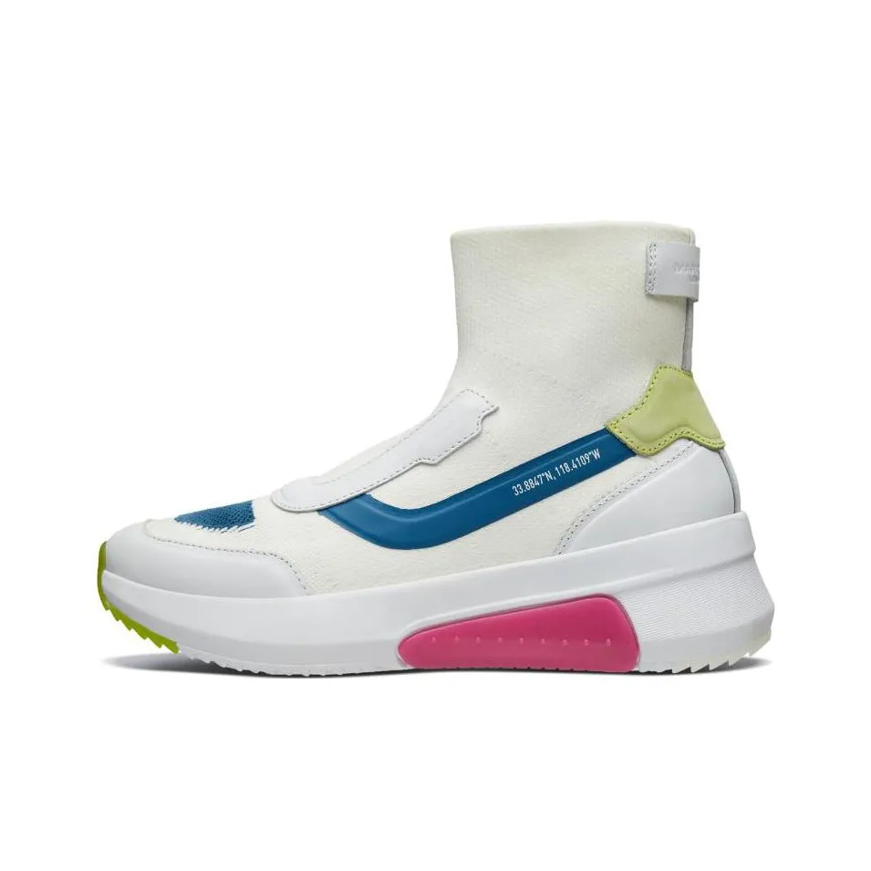 Skechers MARK NASON Износостойкие Высокие Повседневные Кроссовки Женские Белые Синие Зеленые