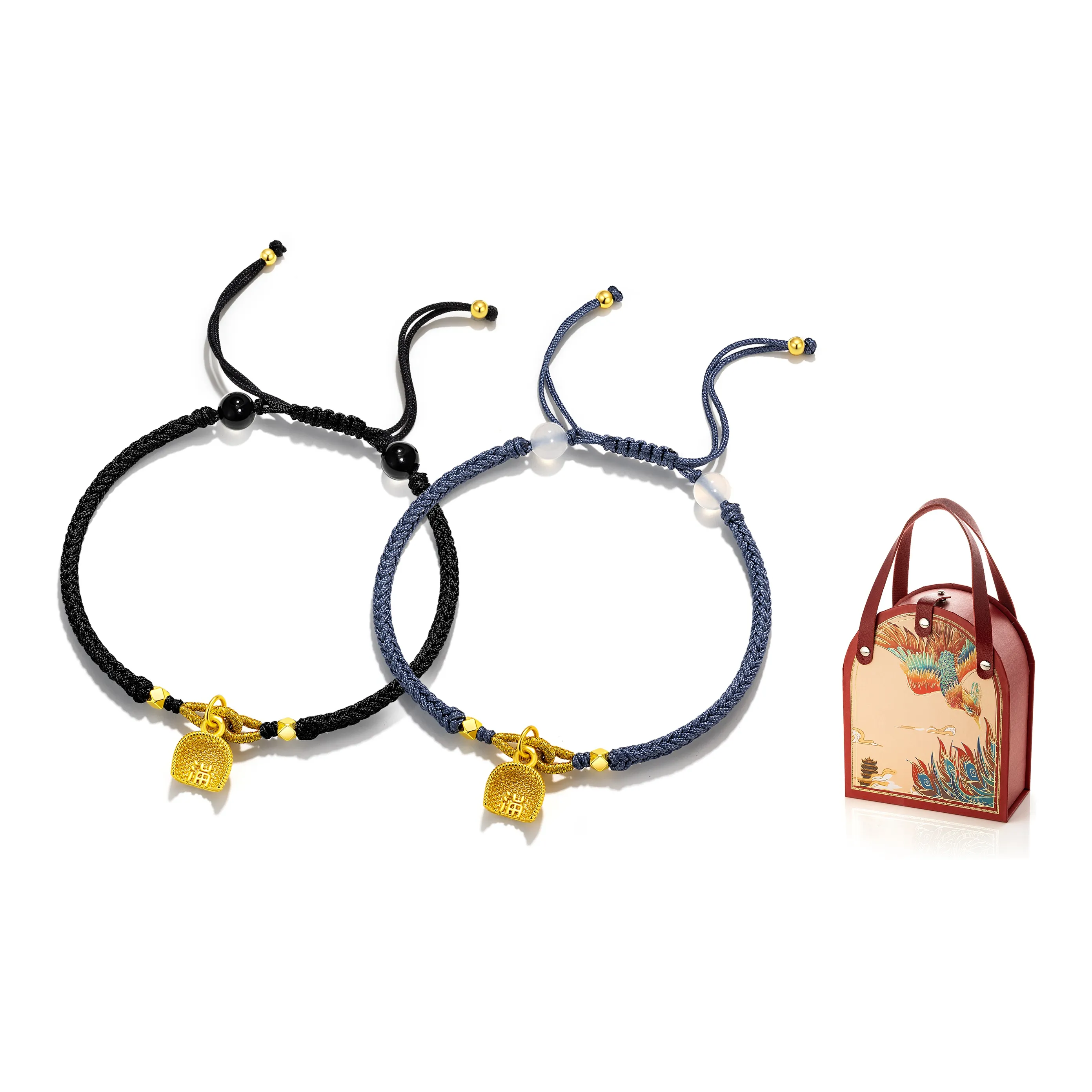 Jodie Kevin Агат Fortune Bead Ткани вязаные Браслет Браслеты Унисекс