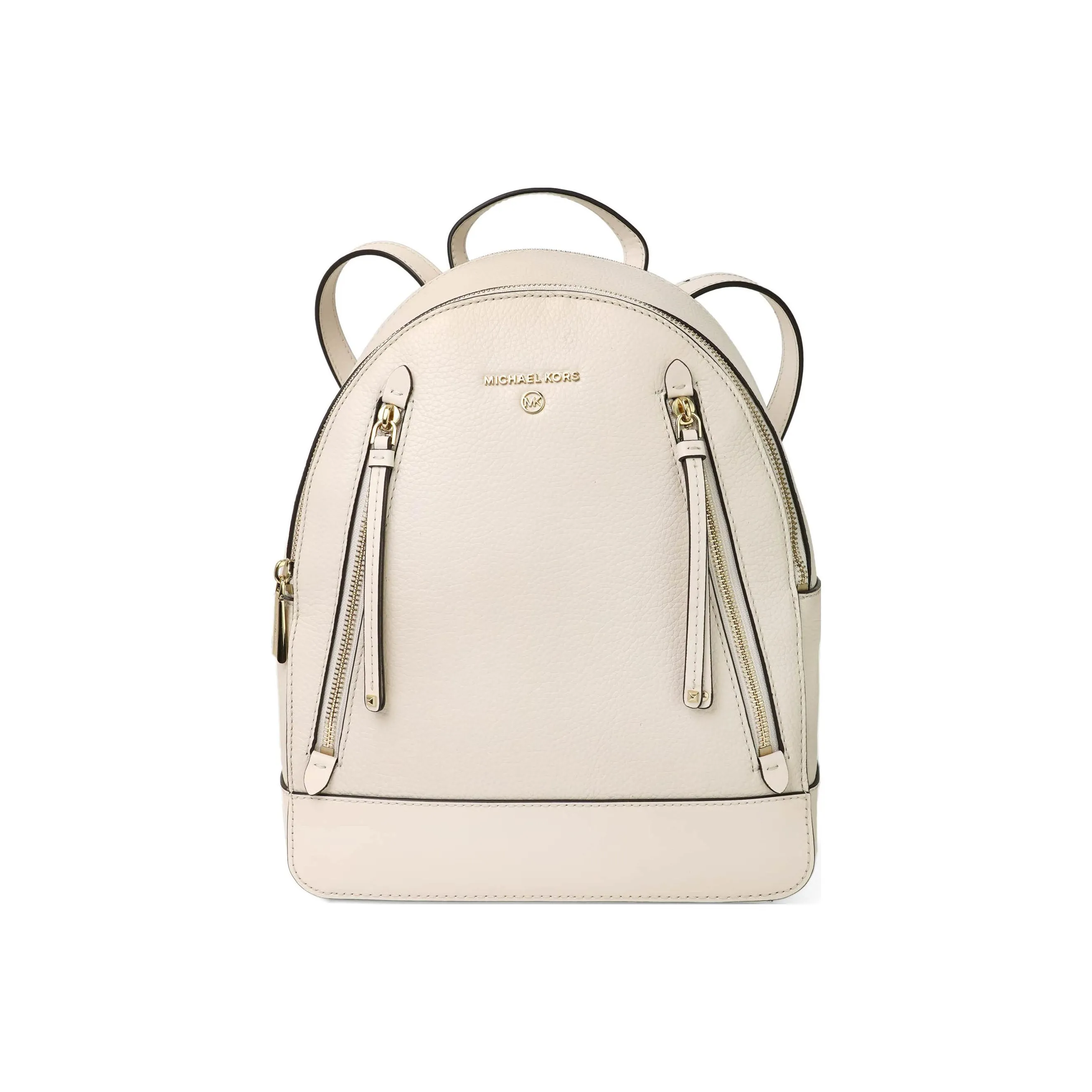 MICHAEL KORS MK Brooklyn Leather Backpack Medium Size Women's White