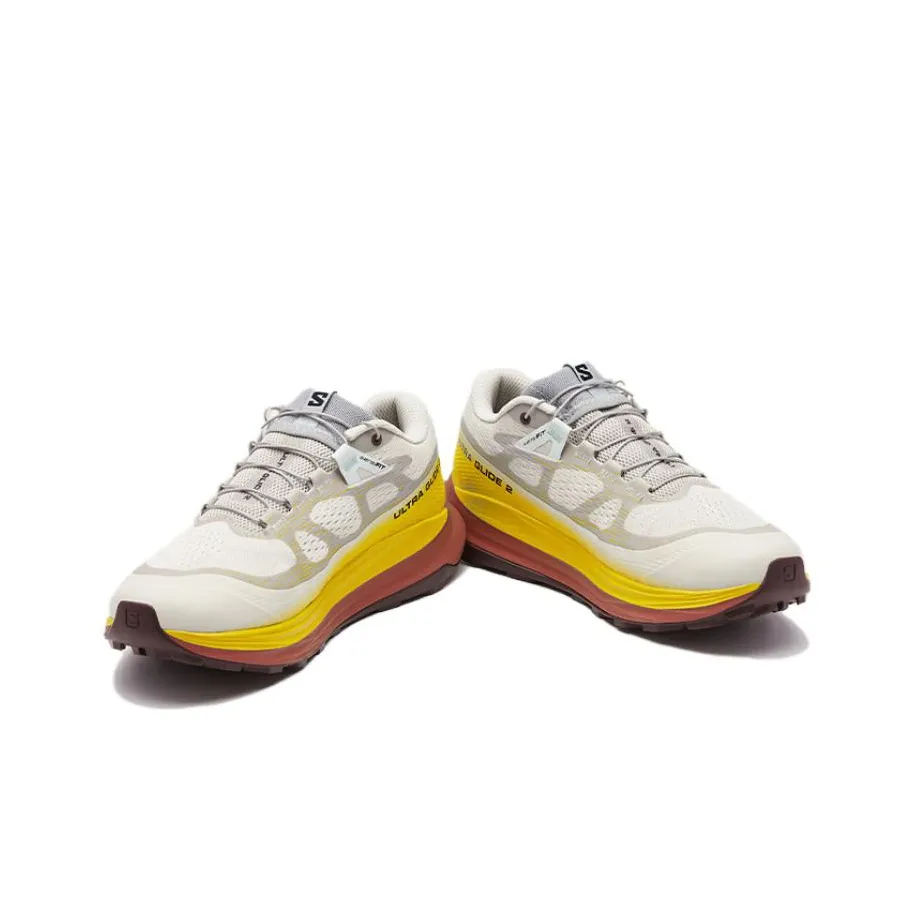 SALOMON X Ultra 2 Running Shoes Women's Low-Top Beige/Yellow/Red