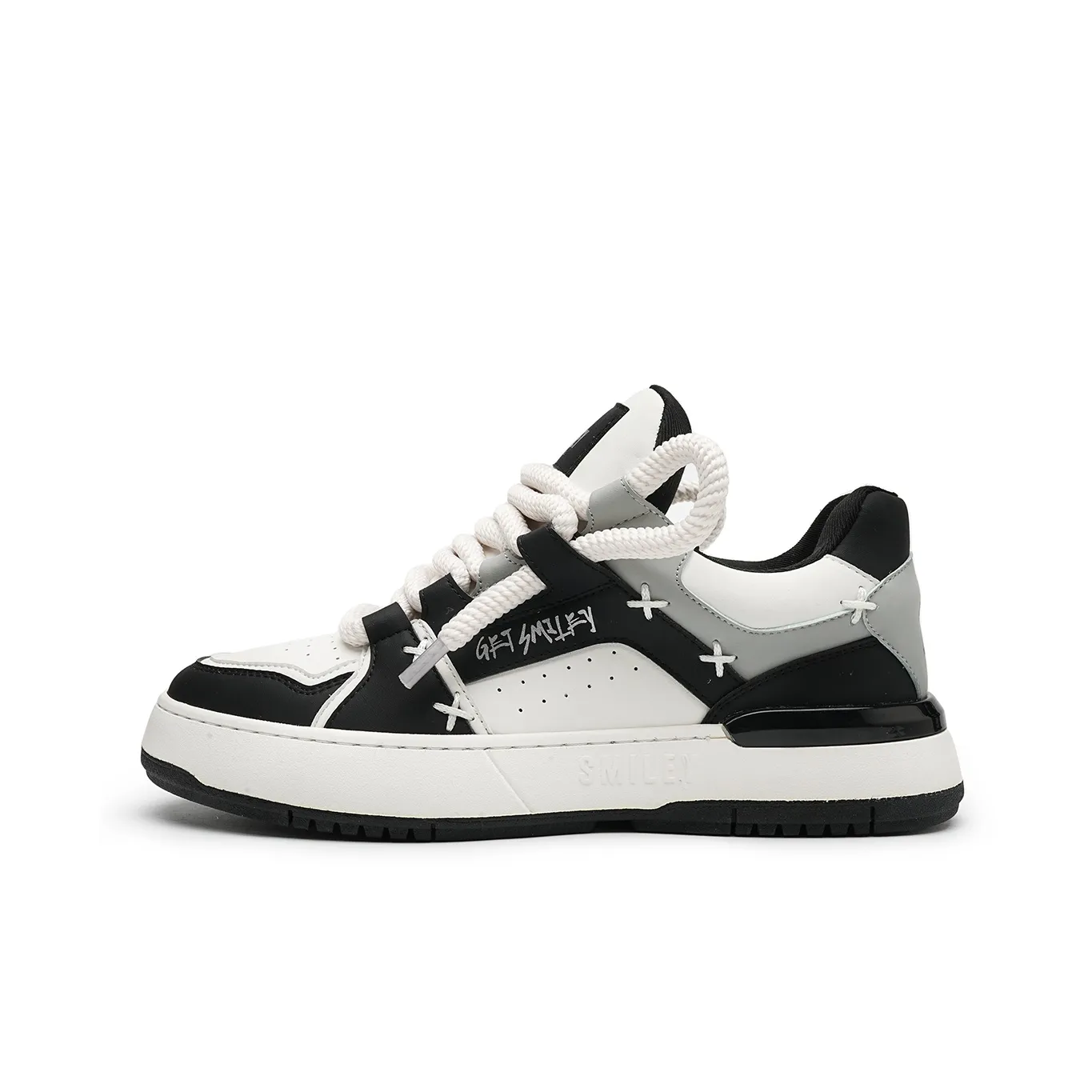SMILEY France Smiley Face All Season Stylish Skateboarding Shoes Men's
