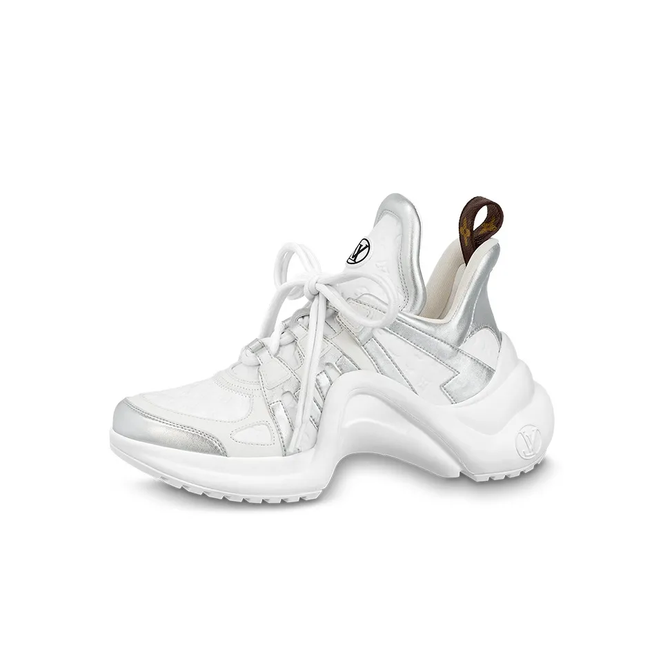 LOUIS VUITTON Lv Archlight Sneakers 'White Mini Monogram Silver' Women's