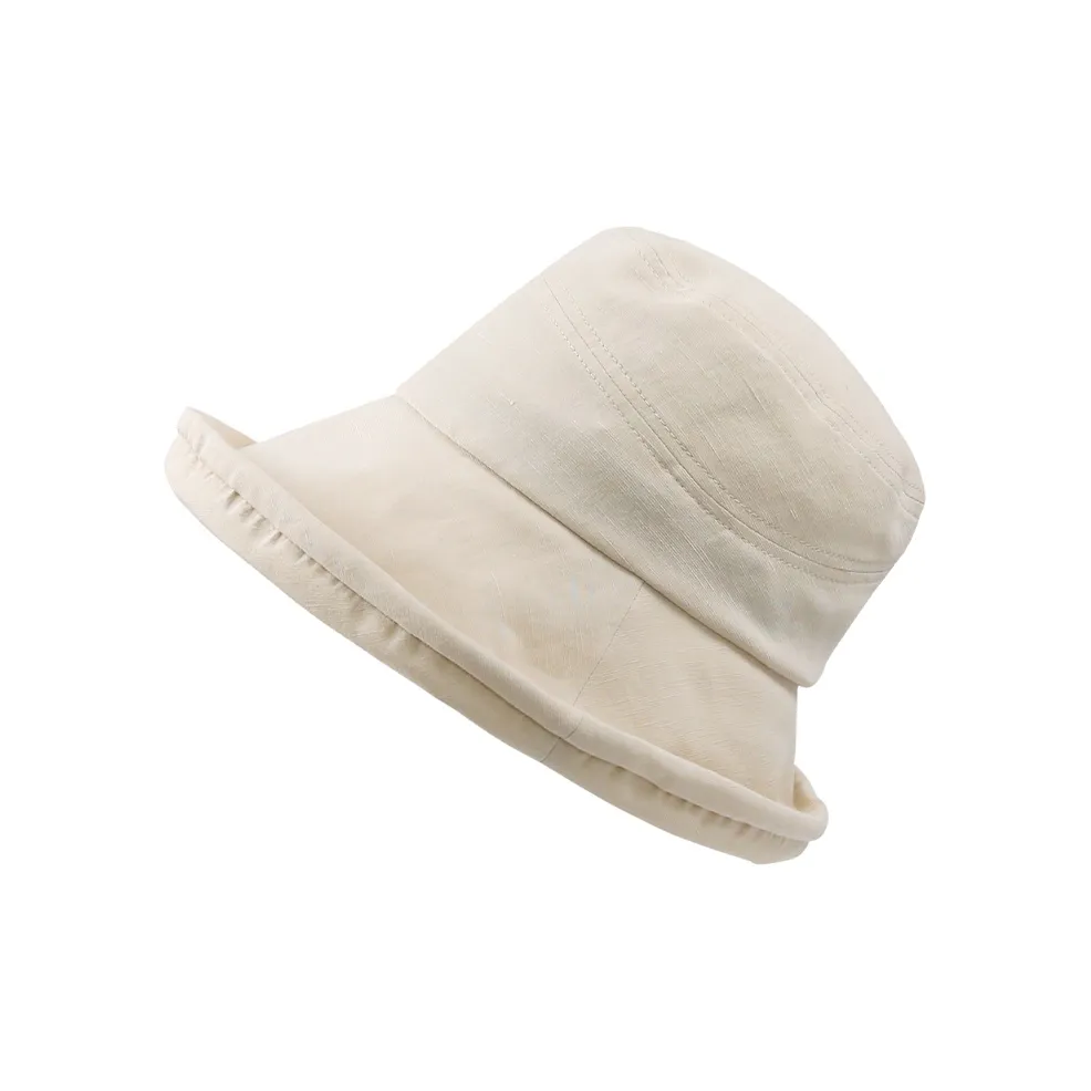 MARJAKURKI Linen Sun Protection Hat, Suitable For Work And Travel, Breathable Women's