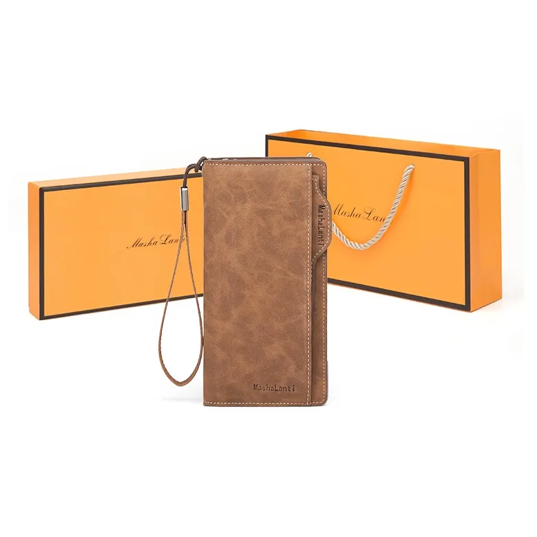 MashaLanti PU кожа Полиуретан Кошелек Клатч Монетница Держатель для карт Кошелек Мужской Кофе