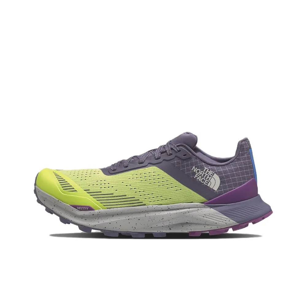 THE NORTH FACE Vectiv Traval Бесконечность Амортизаторы Устойчивый Низкий Топ Беговые кроссовки Женские Зеленый Фиолетовый