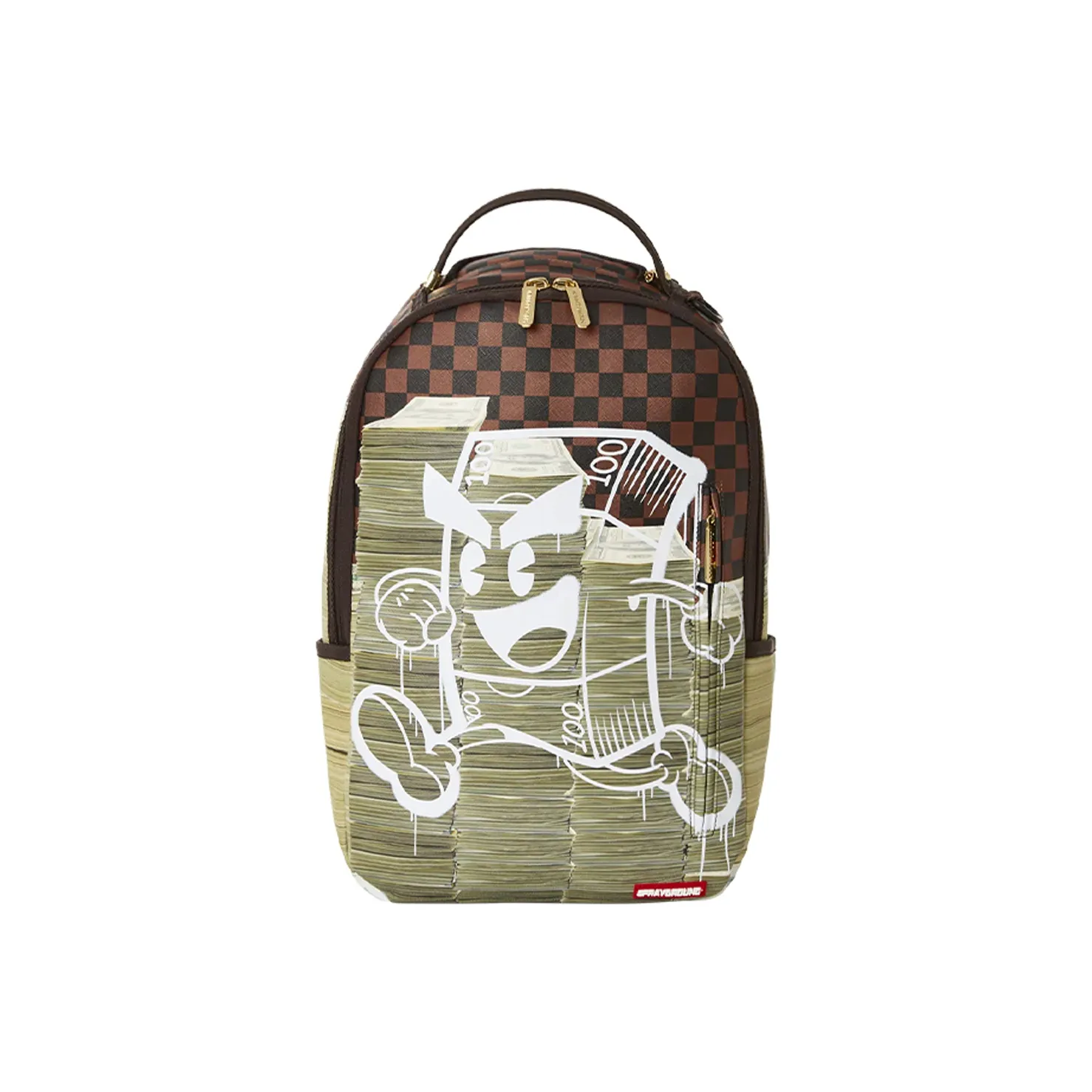SPRAYGROUND PVC Travel Bag Backpack Unisex Brown