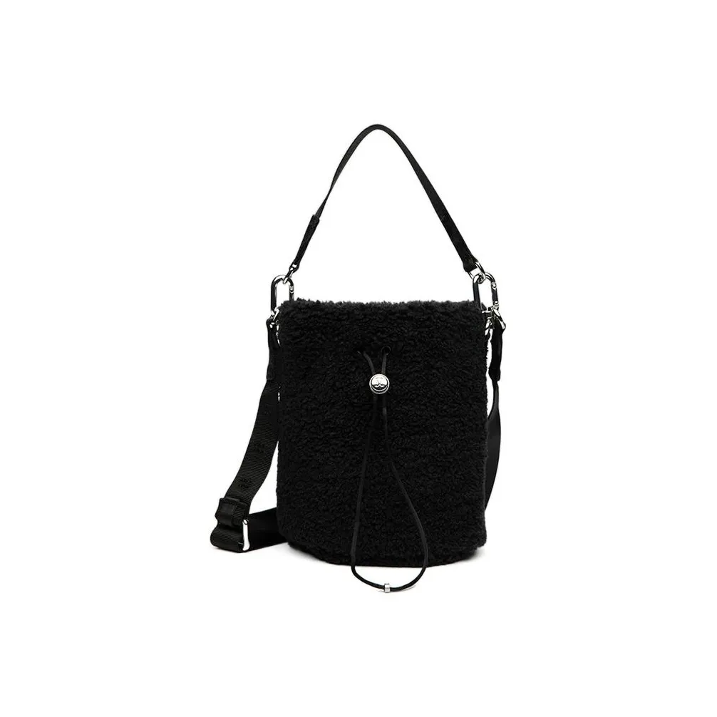 Lululemon Suede Bucket Bag Crossbody Bag Women's Black