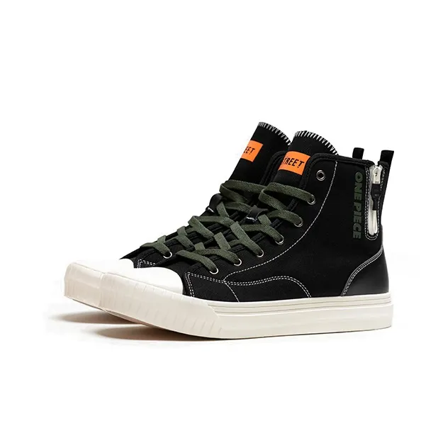 Monster Guardians One Piece Skateboard Shoes Men's High Top Green/Red/Orange
