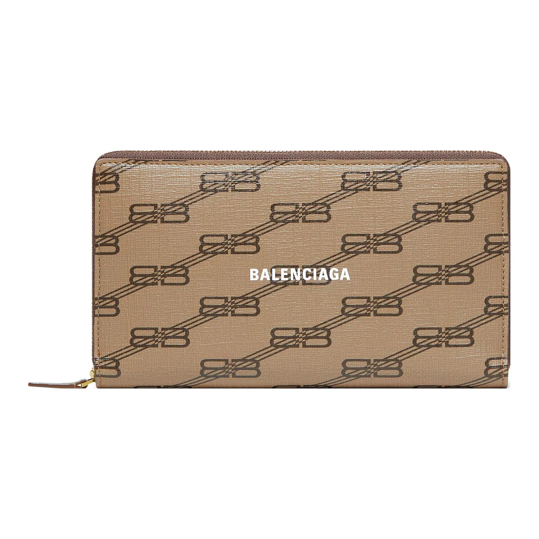 Balenciaga Покрытый холст Кошелек Женские Бежевый коричневый