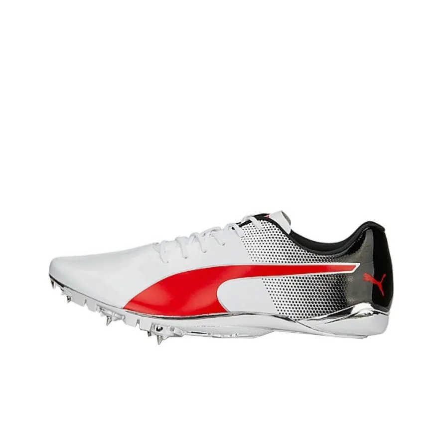 PUMA Slip-resistant Abrasion-resistant Low-top Беговые кроссовки Мужские Silver Red