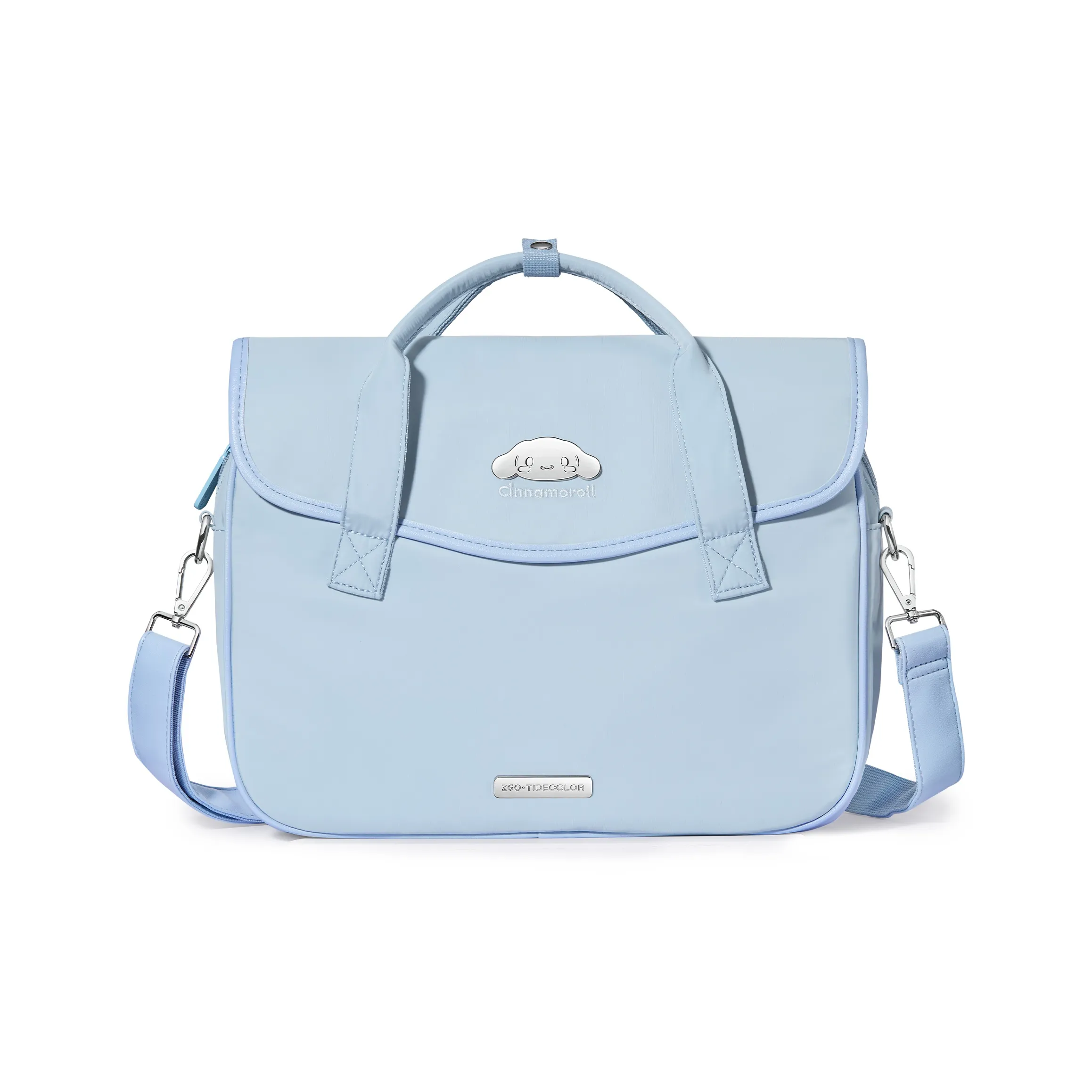 Zgo Санрио Коллаборация IP Yugui Dog ПУ (полиуретан) Курьерская сумка Ноутбук Сумка Регулярный Unisex Light Синий