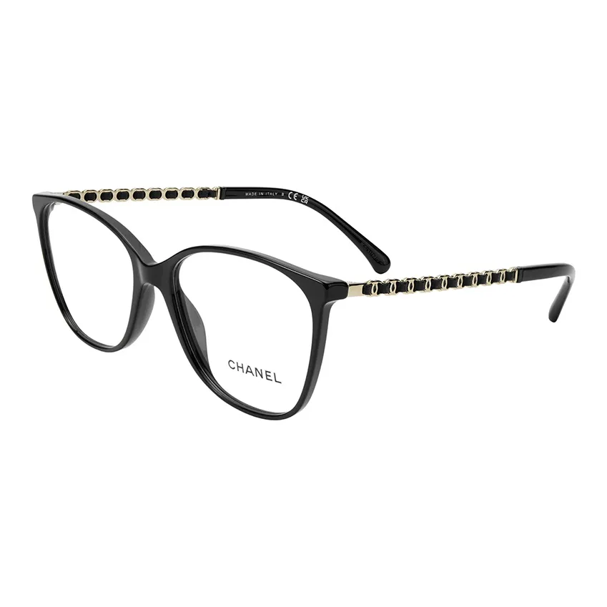 CHANEL Plate Frame Rectangular Eyeglass Frames Unisex