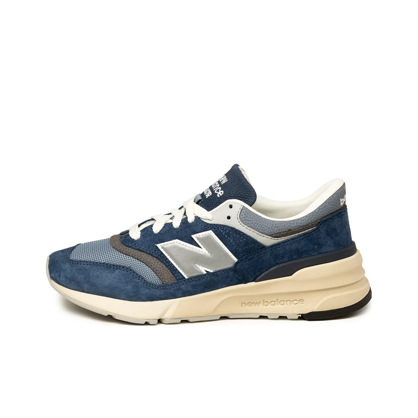 New Balance NB 997R Амортизация Низкий Топ Повседневный Городской Коммутирование Беговые кроссовки Унисекс Синий Серебряный