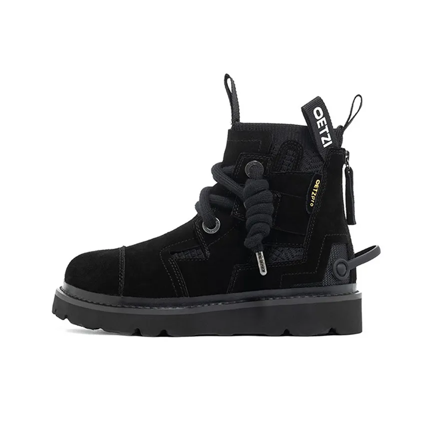 OETZI Скейтборд Кроссовки Высокие Черные Унисекс