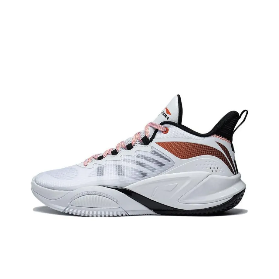 LiNing Storm 2023 Противоскользящие Устойчивые к истиранию Низкий Топ Баскетбольные Кроссовки Мужские Белые