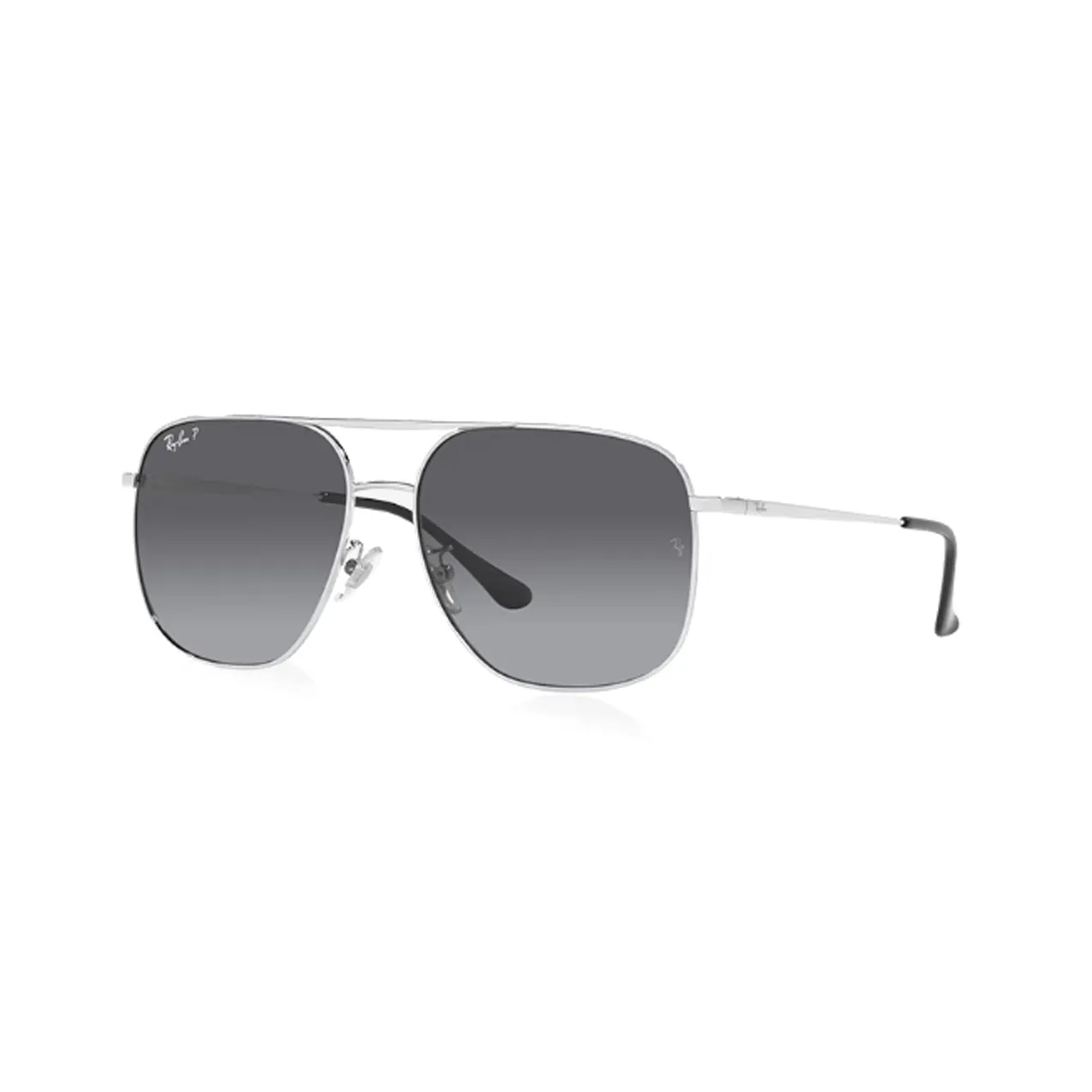RayBan Metal Aviator Sunglasses Unisex Silver