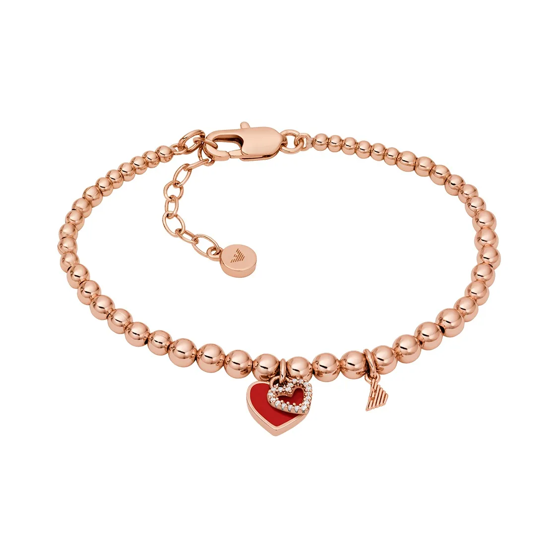 EMPORIO ARMANI Браслеты из латанию Женские Розовое золото