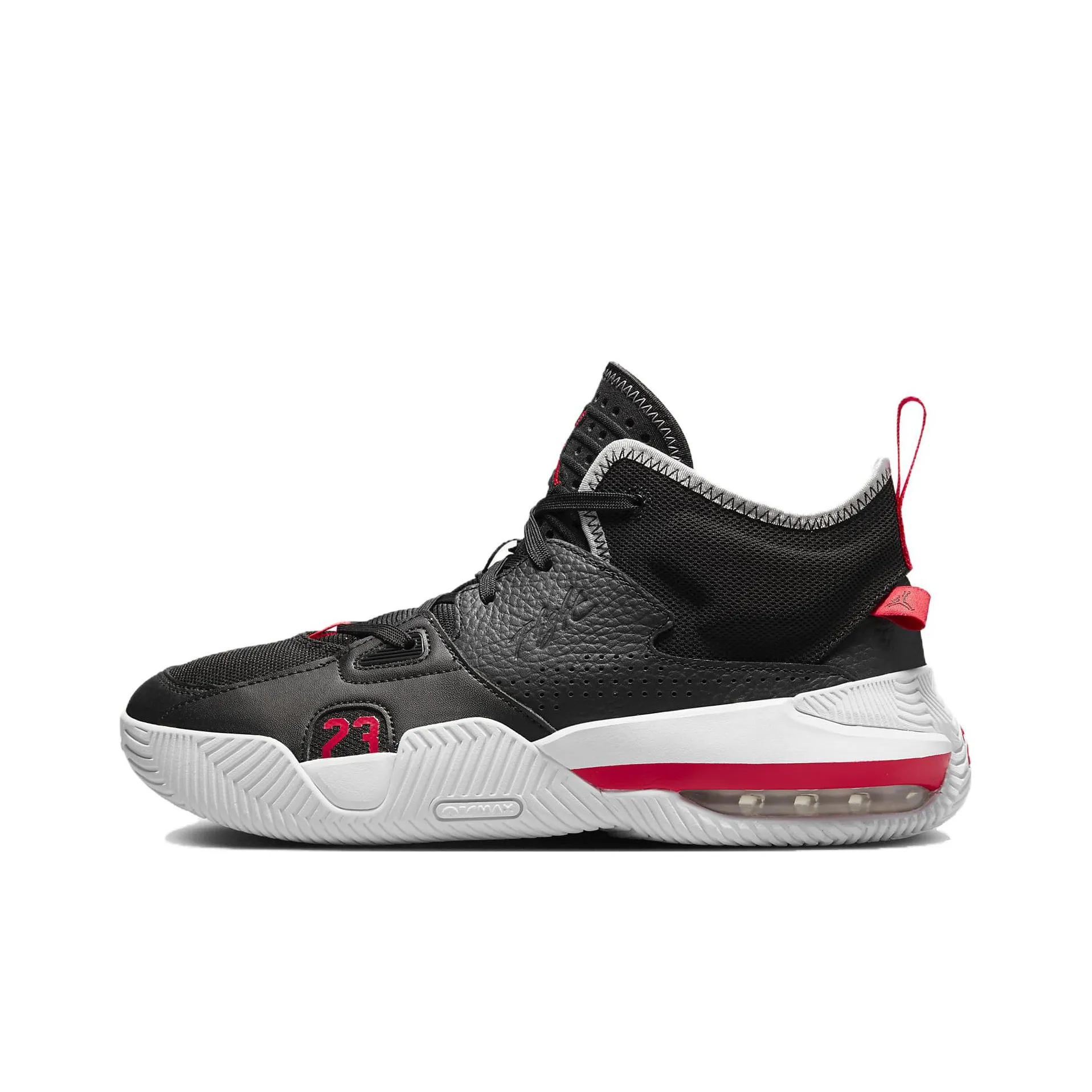 Jordan Stay Loyal 2 Black University Red Wolf Grey White