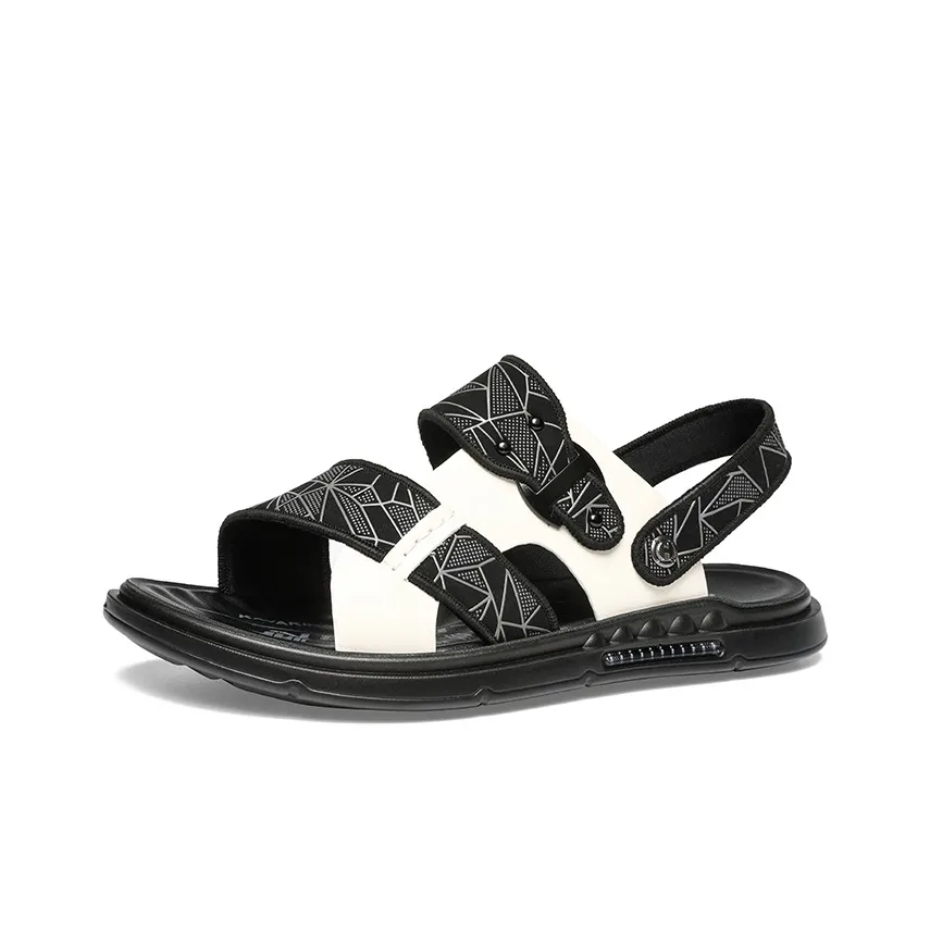 FAPAI Пляжные сандалии Мужской Черный Белый