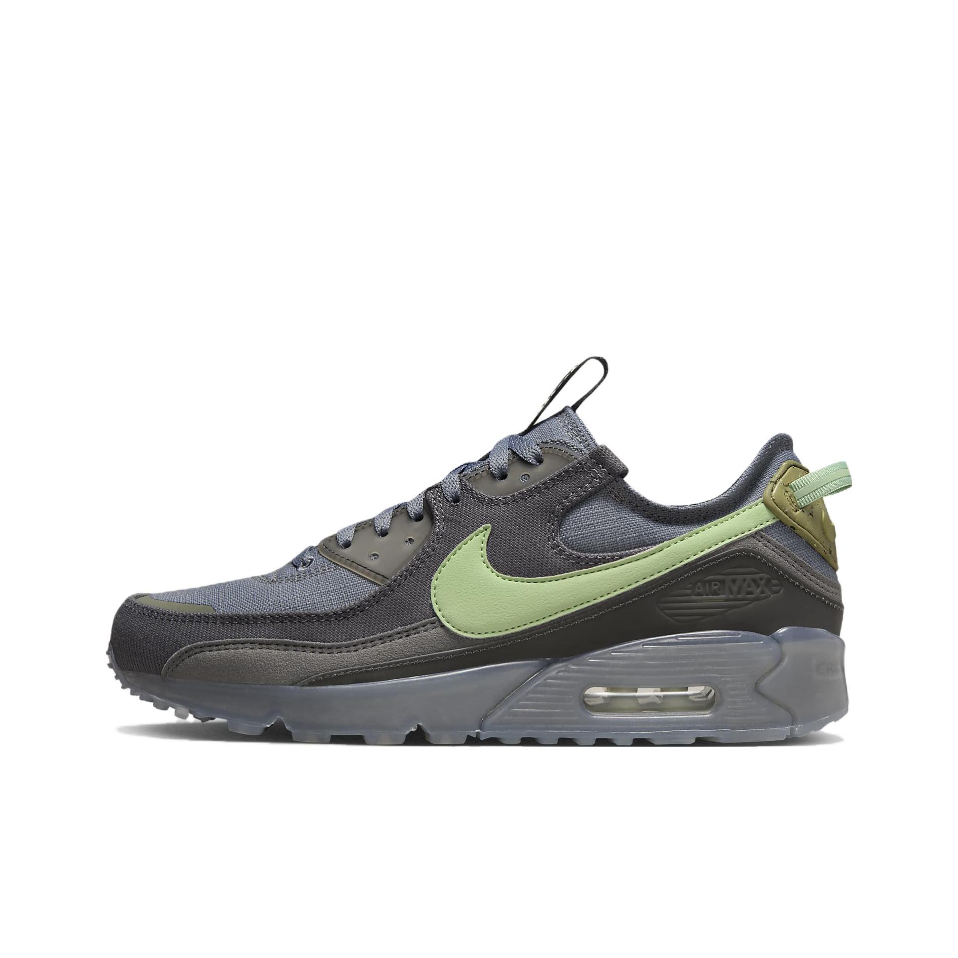 air max 90 slide smoke grey volt black