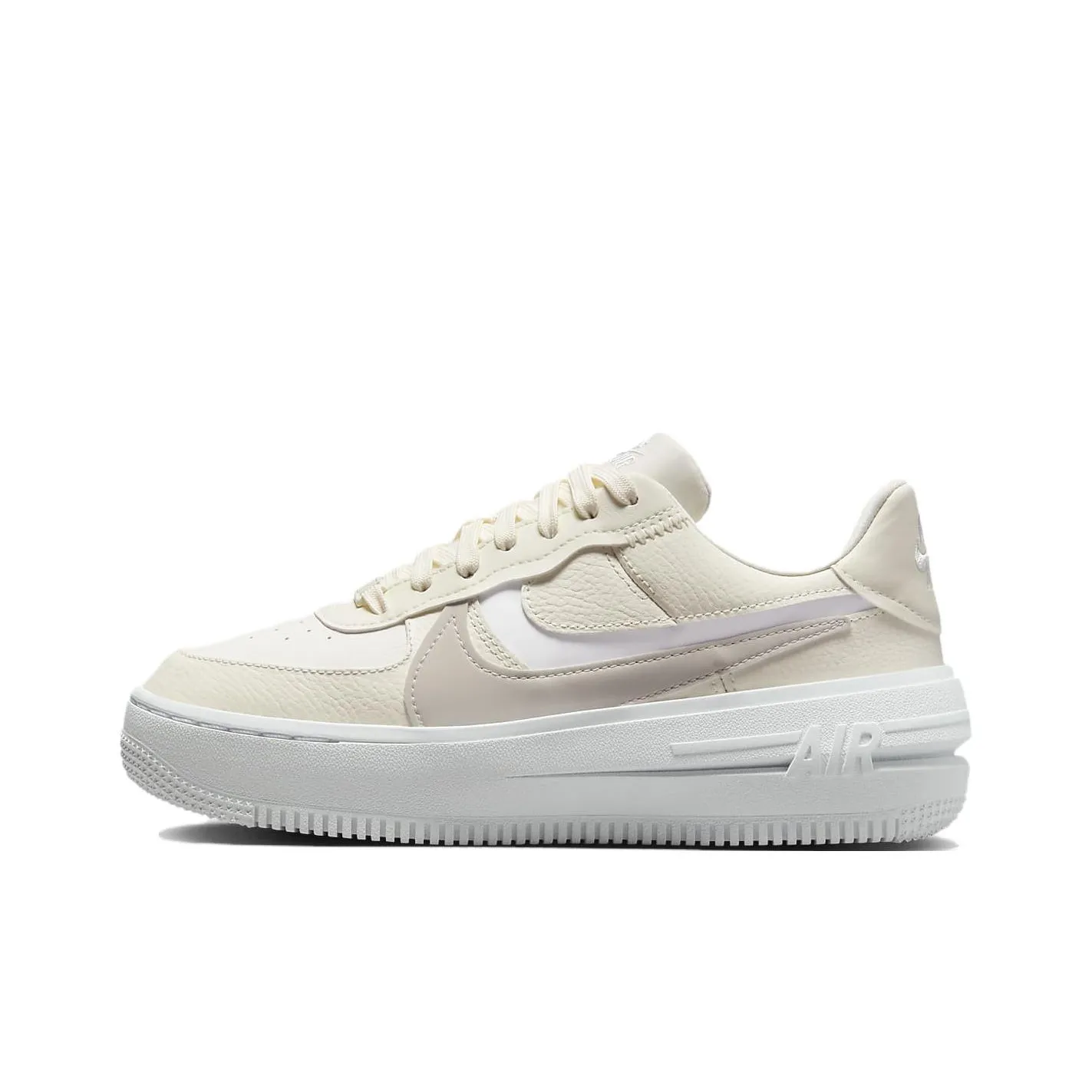 Nike Air Force 1 Skateboard Shoes Women's Low Top Beige/White