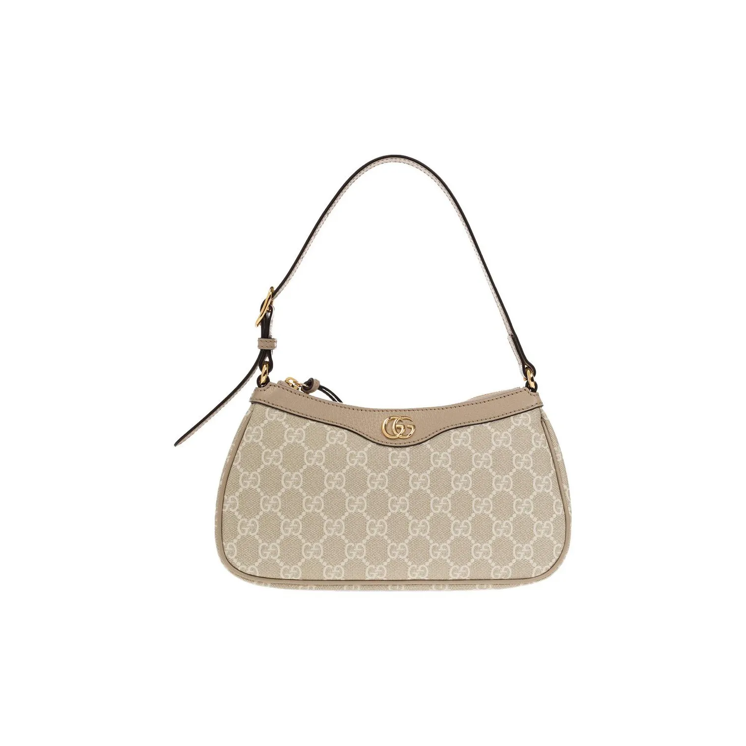 GUCCI Ophidia Canvas With Leather Canvas Bag, Shoulder Bag, Handbag Trumpets Women's Beige/White